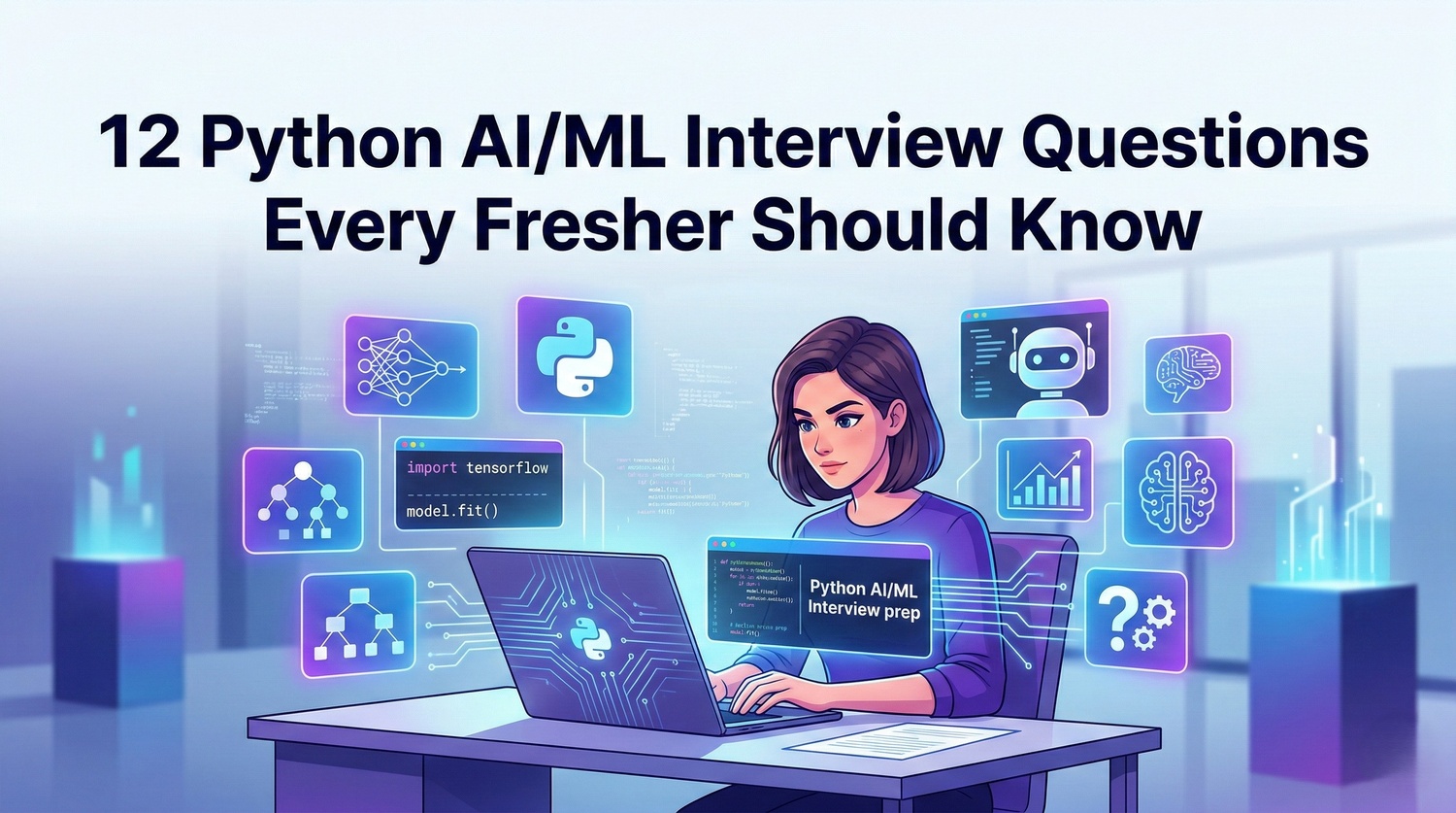 12 Common Interview Questions for Python AI/ML Fresher