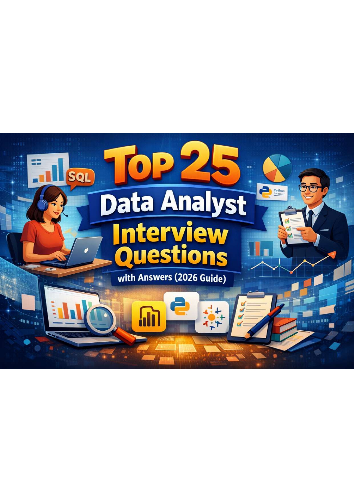 Top 25 Data Analyst Interview Questions with  Answers (2026 Guide)