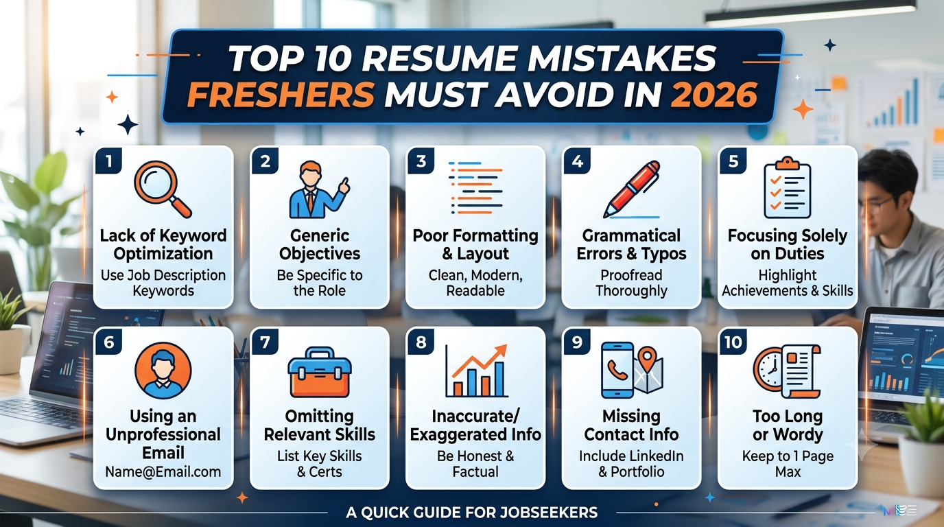Top 10 Resume Mistakes Freshers Must Avoid in 2026