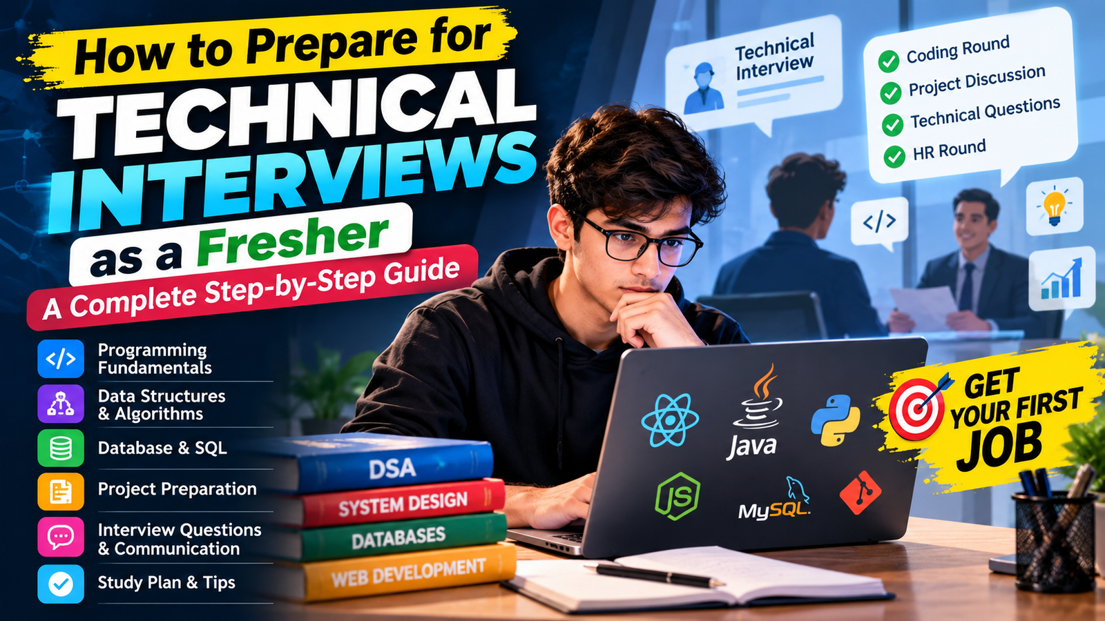 How to Prepare for Technical Interviews as a Fresher: A Complete Step-by-Step Guide