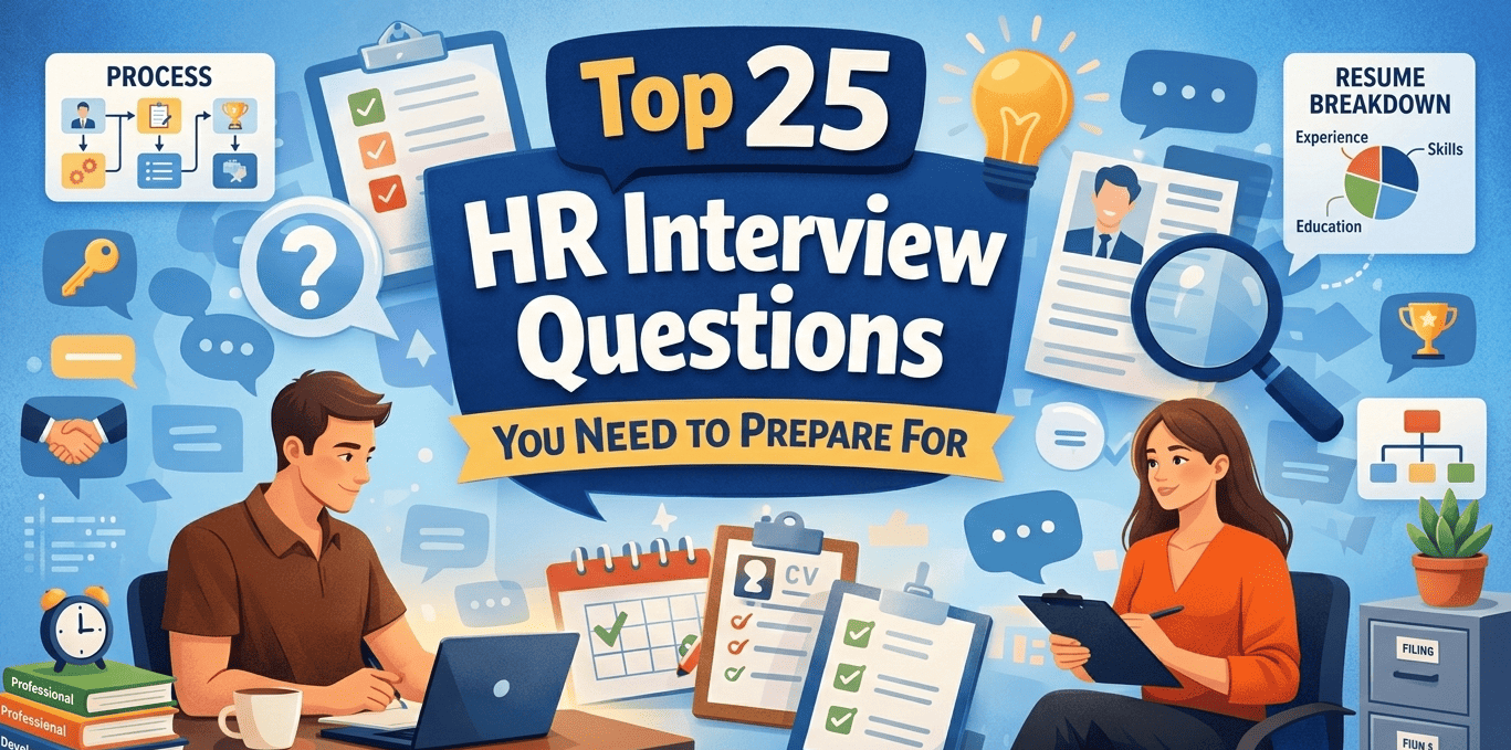 Best 25 HR Interview Questions to Prepare