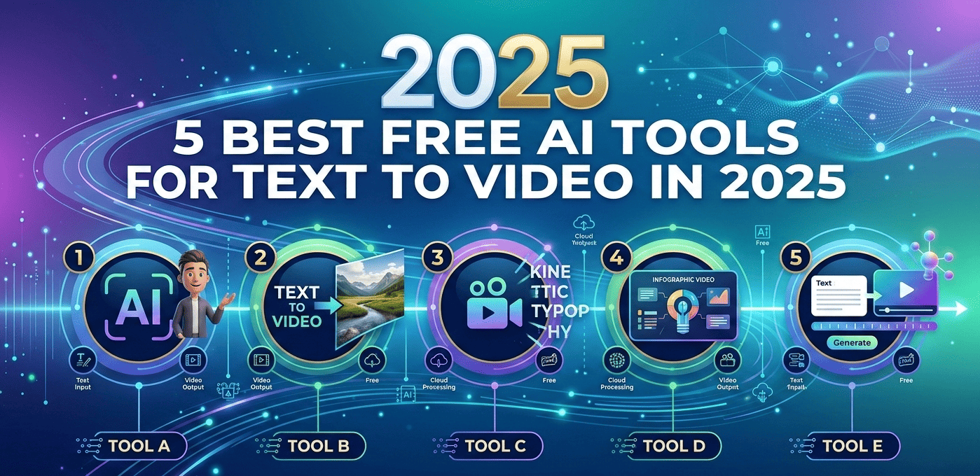 5 Best Free AI Tools for Text to Video in 2025