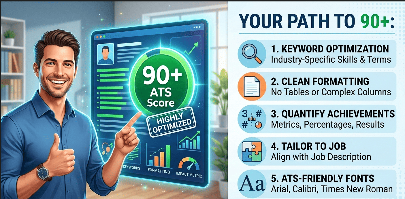 How I Finally Crossed 90+ ATS Resume Score (And How You Can Too)